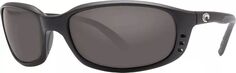 Поляризованные солнцезащитные очки Costa Del Mar 580P Brine Tort, черный/серый