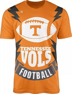 Мужская оранжевая футболка с футбольными болтами Dyme Lyfe Tennessee Volunteers