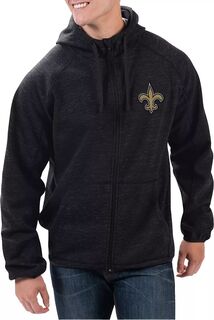Мужская черная куртка с молнией во всю длину G-III New Orleans Saints Playmaker