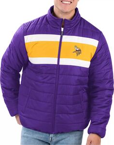 G-III Мужская двусторонняя куртка с молнией во всю длину Minnesota Vikings фиолетового цвета