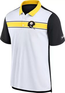 Мужская футболка-поло Nike Pittsburgh Steelers Rewind белого/золотого цвета