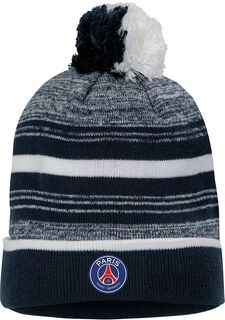 Темно-синяя вязаная шапка с помпоном Nike Paris Saint-Germain Stripe