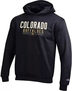 Черная пуловерная толстовка с капюшоном Champion Youth Colorado Buffaloes