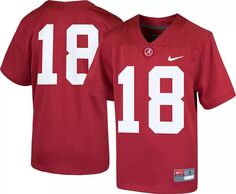 Футбольная Рубашка Nike Youth Alabama Crimson Tide # 18 Crimson Game