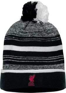 Черная вязаная шапка с помпоном Nike Liverpool FC Stripe