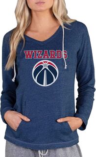 Женская темно-синяя толстовка с капюшоном Concepts Sport Washington Wizards