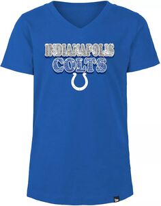 Синяя футболка с пайетками New Era для девочек Indianapolis Colts