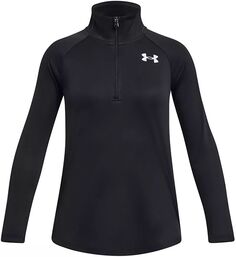 Пуловер с молнией 1/4 Under Armour для девочек Tech, черный