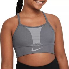 Бесшовный спортивный бюстгальтер с низкой поддержкой Nike Dri-FIT Indy для девочек