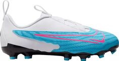 Детские футбольные бутсы Nike Phantom GX Academy FG/MG, синий/розовый