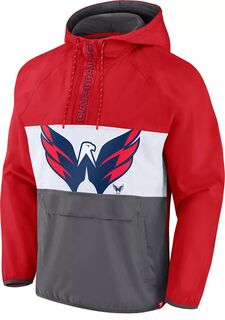 Анорак НХЛ Вашингтон Кэпиталз Красная пуловерная куртка Fanatics