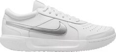 Женские теннисные туфли для кортов с твердым покрытием NikeCourt Zoom Lite 3, белый/серебристый