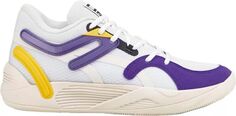 Баскетбольные кроссовки Puma TRC Blaze Court, белый/желтый