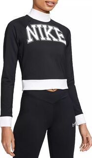 Женская спортивная одежда Nike Рубашка с длинными рукавами Nike, черный