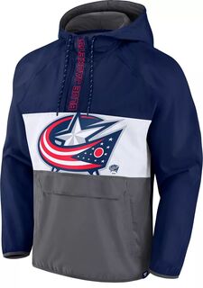 НХЛ Columbus Blue Jackets Анорак Темно-синяя пуловерная куртка Fanatics