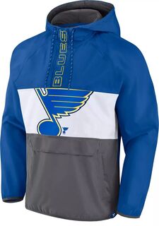 Синяя пуловерная куртка-анорак NHL St. Louis Blues Fanatics