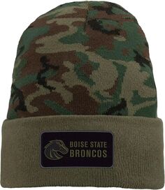 Мужская камуфляжная вязаная шапка в стиле милитари Nike Boise State Broncos