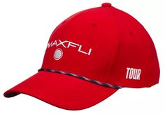 Мужская плетеная шляпа для гольфа Maxfli America, красный