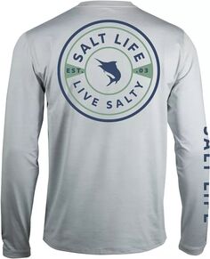 Мужская футболка с длинными рукавами Salt Life Marlin Medal, синий
