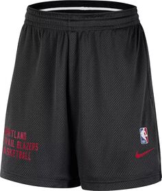 Мужские черные шорты в сетку Nike Portland Trail Blazers