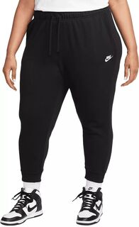 Женские флисовые джоггеры со средней посадкой Nike Sportswear Club (большие размеры), черный