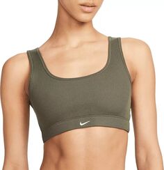 Женский спортивный бюстгальтер в рубчик на легкой подкладке Nike Alate All U с легкой поддержкой