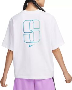 Женская баскетбольная футболка Nike Sabrina Ionescu Boxy, белый