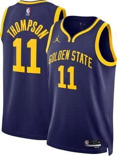 Jordan Мужская синяя майка Nike Golden State Warriors Klay Thompson #11 Dri-FIT Swingman