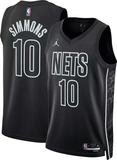 Jordan Мужская черная майка Nike Brooklyn Nets Ben Simmons #10 Dri-FIT Swingman
