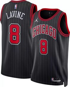 Jordan Мужская черная майка Nike Chicago Bulls Zach LaVine #8 Dri-FIT Swingman