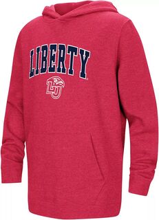 Colosseum Красный пуловер с капюшоном Youth Liberty Flames