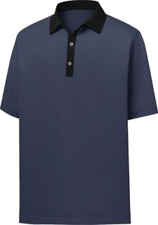 Мужская рубашка-поло для гольфа с короткими рукавами и принтом FootJoy Lisle Minicheck, черный