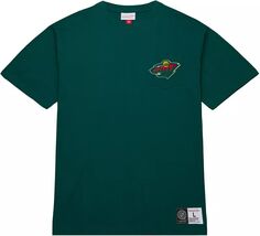 Зеленая футболка с карманами Mitchell &amp; Ness Minnesota Wild