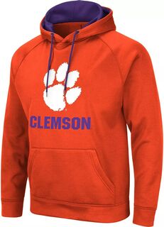 Colosseum Мужской пуловер с капюшоном Clemson Tigers оранжевый