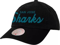 Регулируемая кепка для папы с надписью Mitchell &amp; Ness San Jose Sharks