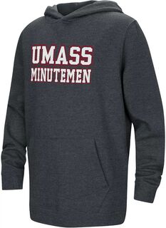 Colosseum Черный пуловер с капюшоном Youth UMass Minutemen