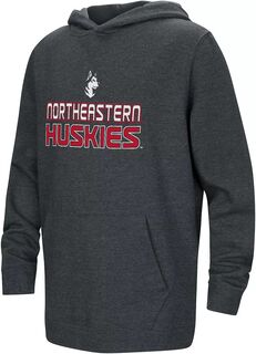Colosseum Черный пуловер с капюшоном Youth Northeastern Huskies Campus