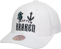 Универсальная регулируемая бейсболка Mitchell &amp; Ness Seattle Kraken