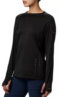 Женская трикотажная рубашка с длинными рукавами Columbia PFG Buoy, черный