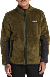 Мужская флисовая куртка с высоким ворсом Timberland, темно-оливковый