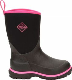 Muck Boots Детские зимние ботинки Element Slushmaster, черный/розовый