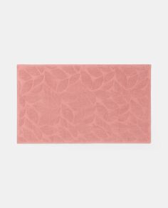 Жаккардовый коврик для ванной комнаты Сделано в Португалии., пастельно-розовый NO Brand
