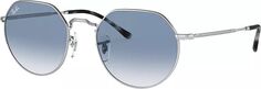 Солнцезащитные очки Ray-Ban Jack, серебристый/прозрачный синий