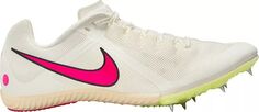 Легкоатлетические кроссовки Nike Zoom Rival Multi, белый/розовый