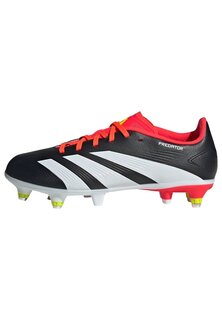 футбольные бутсы с шипами Predator 24 League Soft Ground Adidas, цвет core black cloud white solar red