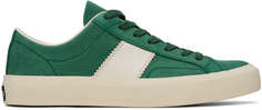 Зеленые кожаные кроссовки Cambridge Tom Ford