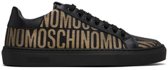 Черно-золотые кроссовки с логотипом Moschino, цвет Fantasy color