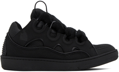 Черные бордюрные кроссовки Lanvin, цвет Black