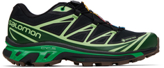 Черно-зеленые кроссовки XT-6 GTX Salomon