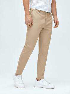 Мужские классические классические брюки из тканого материала с боковыми карманами Manfinity Mode, хаки